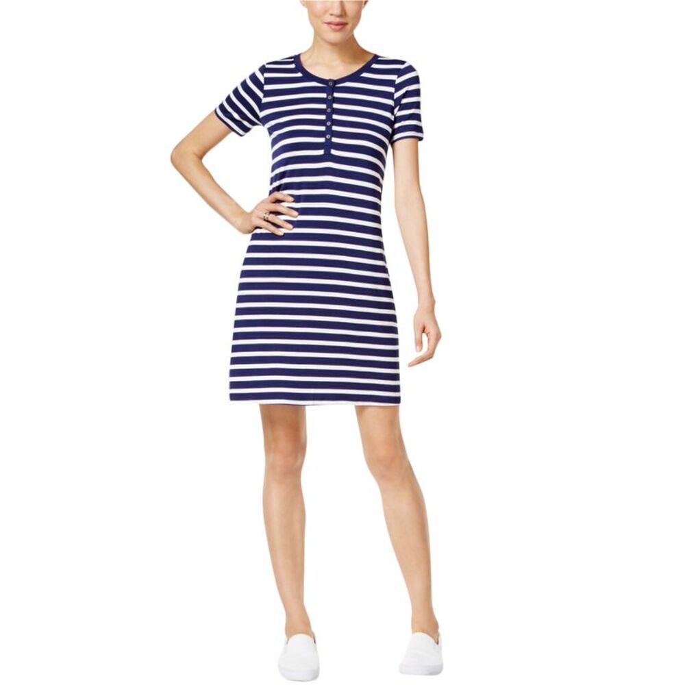 G.H. Bass & Co. Womens Striped Shirt Dress, NWT